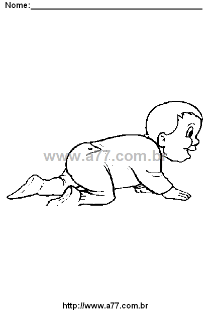 Desenho Para Colorir Bebê