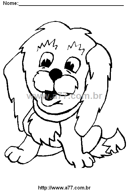 Desenho Para Colorir Cachorro