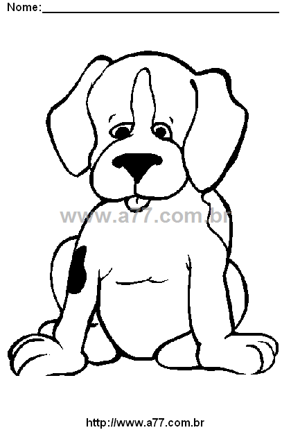 Desenho Para Colorir Cão