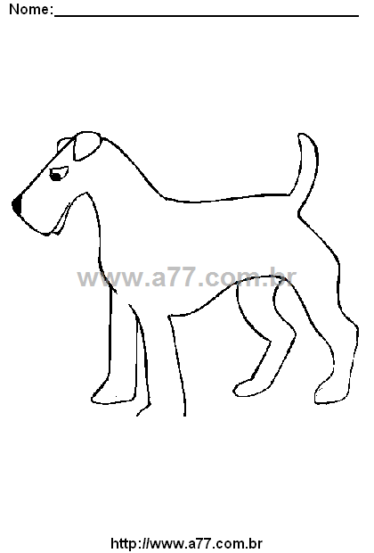 Desenho Para Colorir Cachorrinho