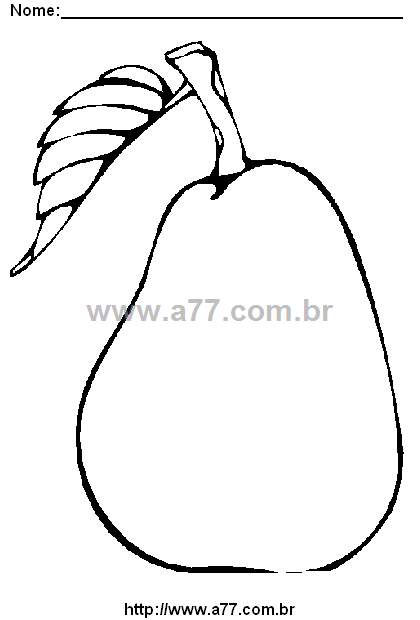 Desenho Para Colorir Fruta