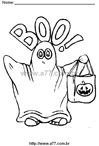 Desenho Para Colorir Halloween