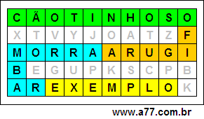 Labirinto Palavras Cãotinhoso, Figura, Arrombar, Exemplo