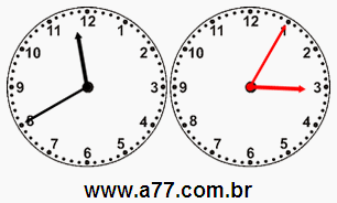 Relógios de Ponteiros Para Cálculo de Horas a Mais