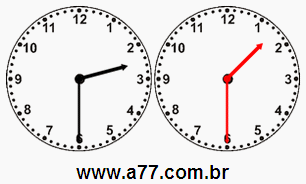 Relógio Analógico Com Cálculo de Horas a Menos