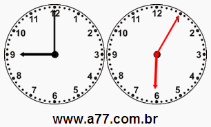 Cálculo de Horas a Menos em Relógios Analógicos