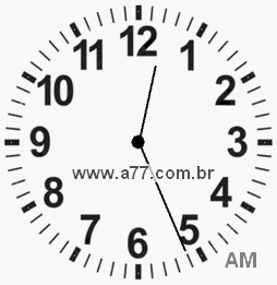 Relógio 0h26min