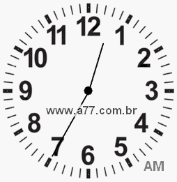 Relógio 0h35min