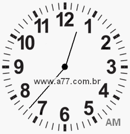 Relógio 0h37min