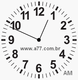 Relógio 0h49min