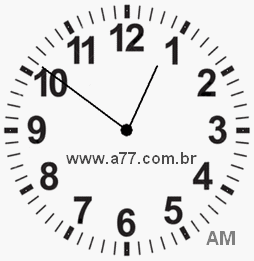 Relógio 0h51min