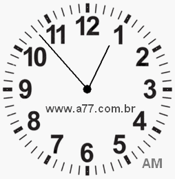 Relógio 0h53min