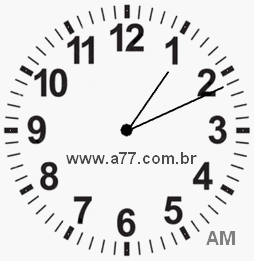 Relógio 1h11min