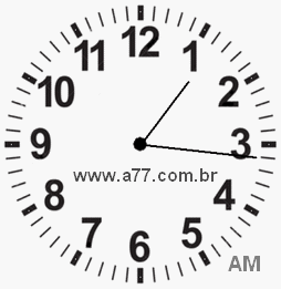 Relógio 1h16min