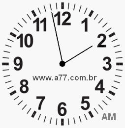 Relógio 1h58min