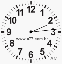 Relógio 2h14min