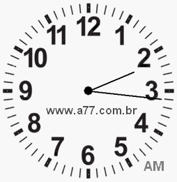 Relógio 2h16min