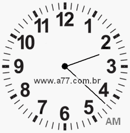 Relógio 2h22min