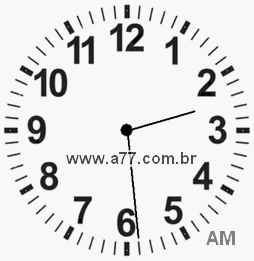 Relógio 2h29min