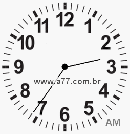 Relógio 2h36min