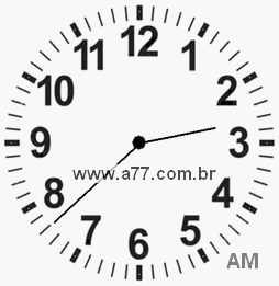 Relógio 2h38min