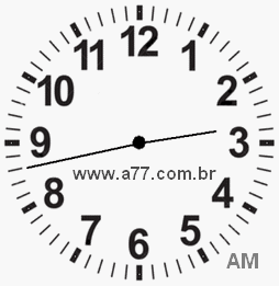 Relógio 2h43min