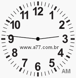 Relógio 2h46min