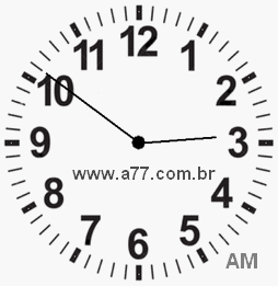 Relógio 2h51min