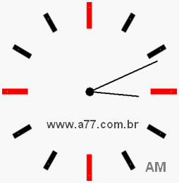 Relógio 3h11min