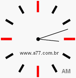 Relógio 3h12min