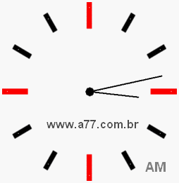 Relógio 3h13min