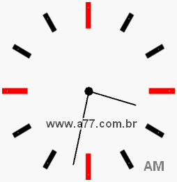 Relógio 3h32min