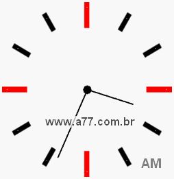 Relógio 3h34min