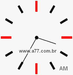 Relógio 3h35min