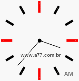 Relógio 3h37min
