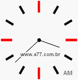 Relógio 3h38min