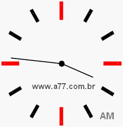 Relógio 3h46min