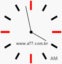 Relógio 3h58min