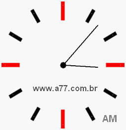 Relógio 3h7min