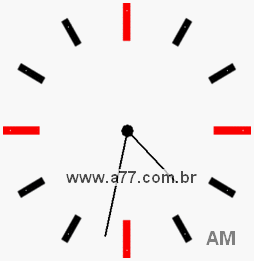 Relógio 4h32min