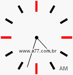 Relógio 4h33min