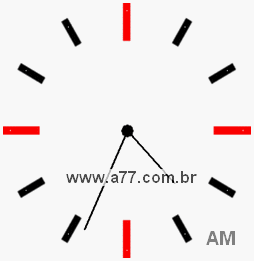 Relógio 4h34min