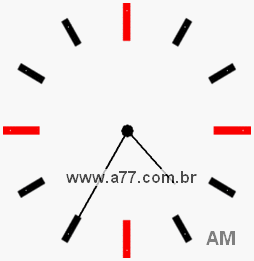 Relógio 4h35min