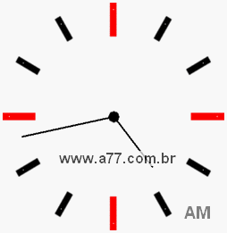 Relógio 4h43min