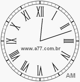 Relógio em Romanos 0h12min