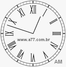 Relógio em Romanos 0h48min
