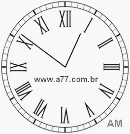 Relógio em Romanos 0h51min