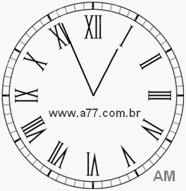 Relógio em Romanos 0h56min