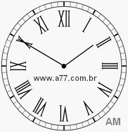 Relógio em Romanos 1h50min