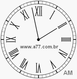 Relógio em Romanos 1h58min